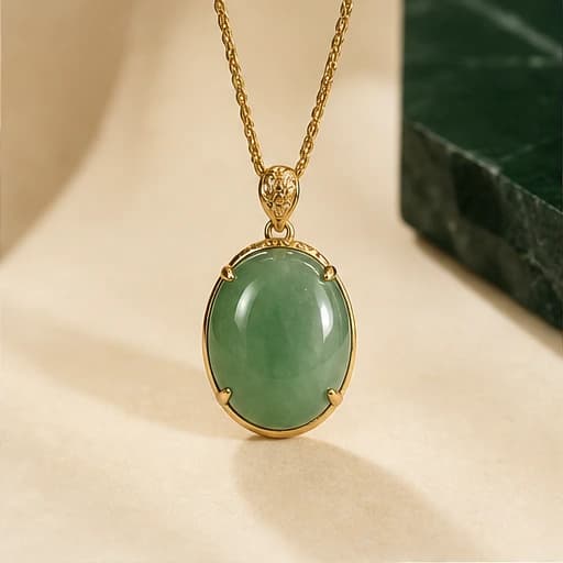 Peace Disc Jadeite Pendant