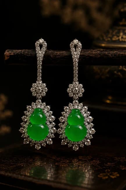 Jadeite Drop Earrings